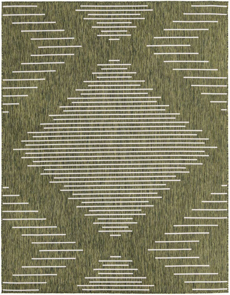Detail image of 7' 10 x 10' Easy-Clean Modern Indoor / Outdoor Rug
