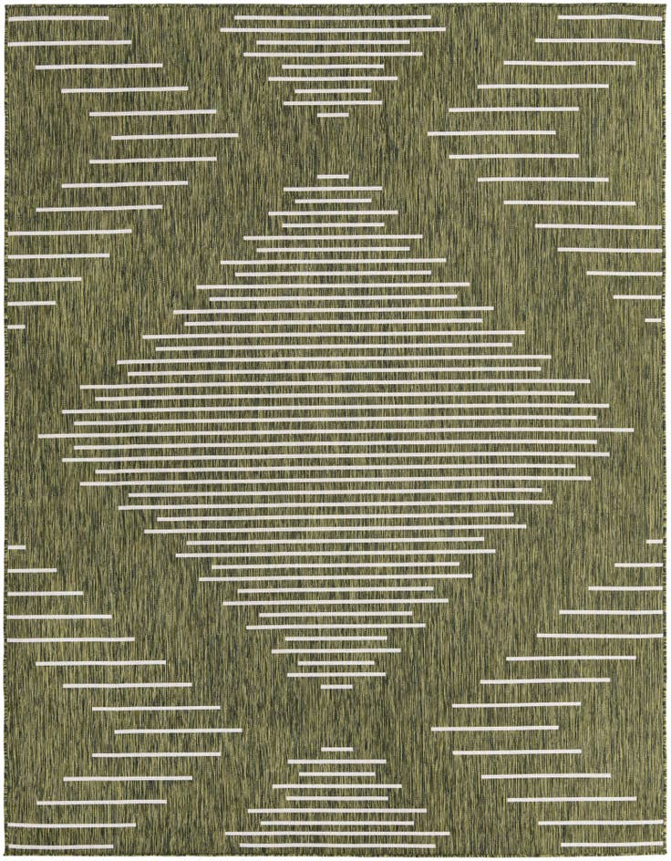 Detail image of 7' 10 x 10' Easy-Clean Modern Indoor / Outdoor Rug