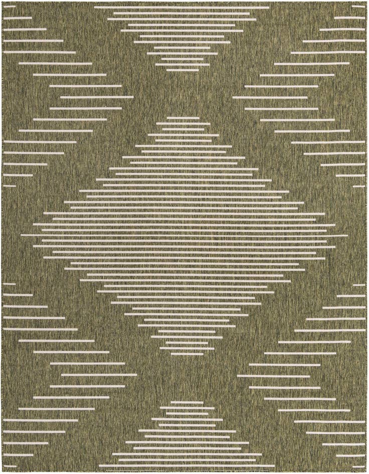 Detail image of 7' x 10' Easy-Clean Modern Indoor / Outdoor Rug