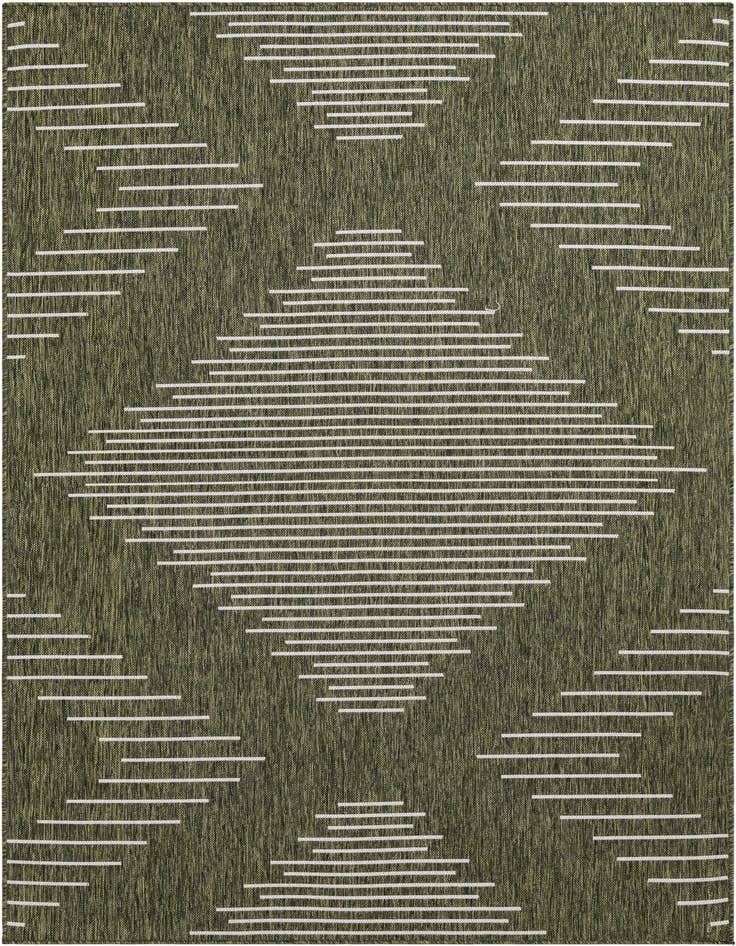 Detail image of 6' x 9' Easy-Clean Modern Indoor / Outdoor Rug