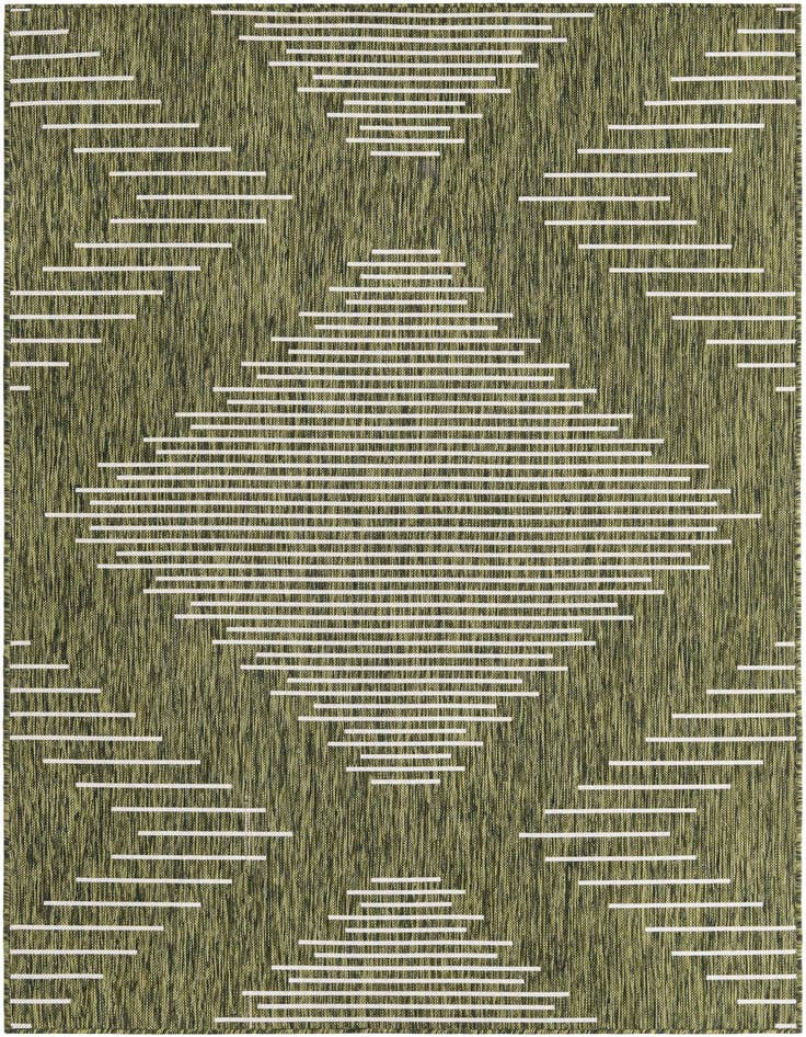 Detail image of 5' 3 x 8' Easy-Clean Modern Indoor / Outdoor Rug