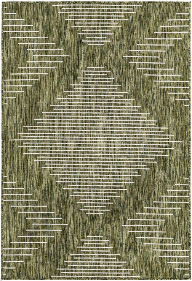 Detail image of 4' x 6' Easy-Clean Modern Indoor / Outdoor Rug