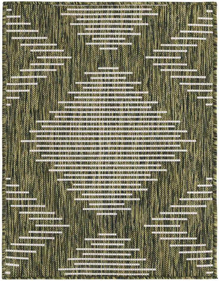 Detail image of 2' x 3' Easy-Clean Modern Indoor / Outdoor Rug