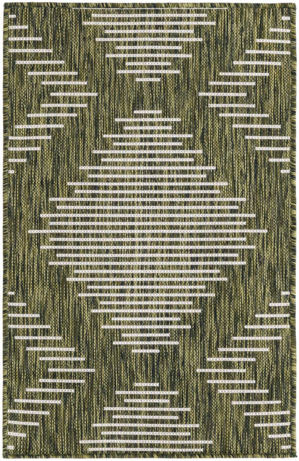 Detail image of 2' x 3' Easy-Clean Modern Indoor / Outdoor Rug