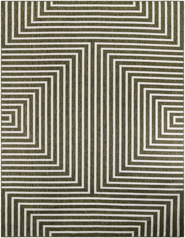 Detail image of 10' x 14' Easy-Clean Modern Indoor / Outdoor Rug