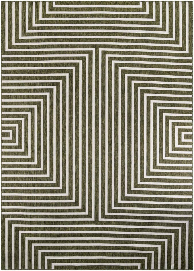 Detail image of 10' x 14' Easy-Clean Modern Indoor / Outdoor Rug