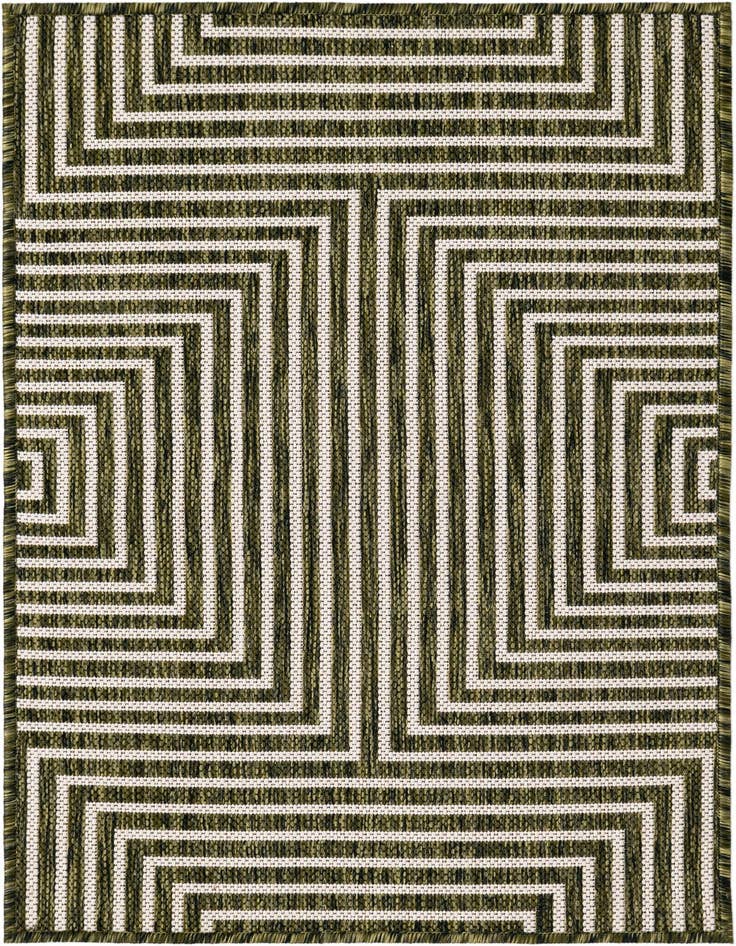 Detail image of 2' x 3' Easy-Clean Modern Indoor / Outdoor Rug