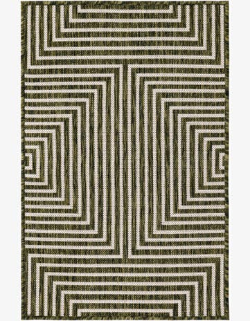 2' x 3' Easy-Clean Modern Indoor / Outdoor Rug
