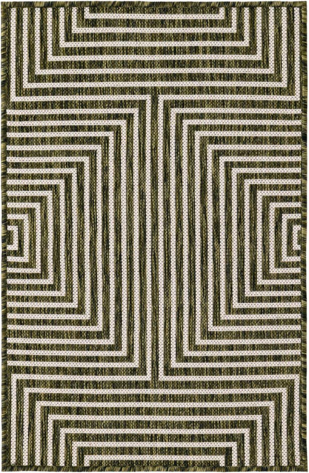 Detail image of 2' x 3' Easy-Clean Modern Indoor / Outdoor Rug