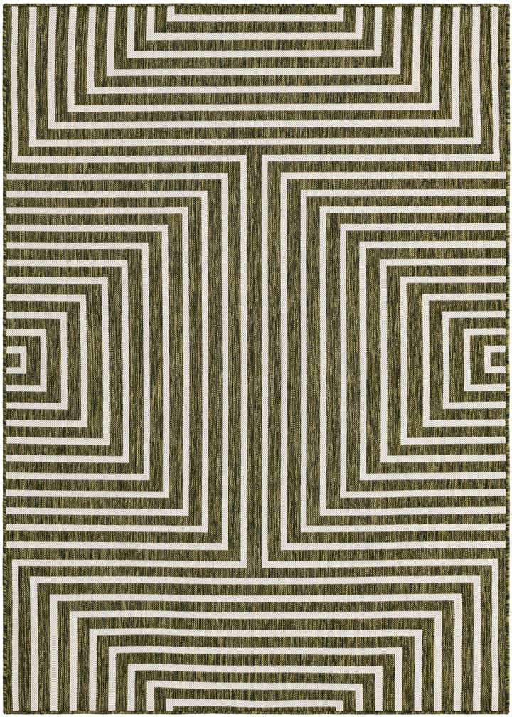 5' 3 x 7' Easy-Clean Modern Indoor / Outdoor Rug