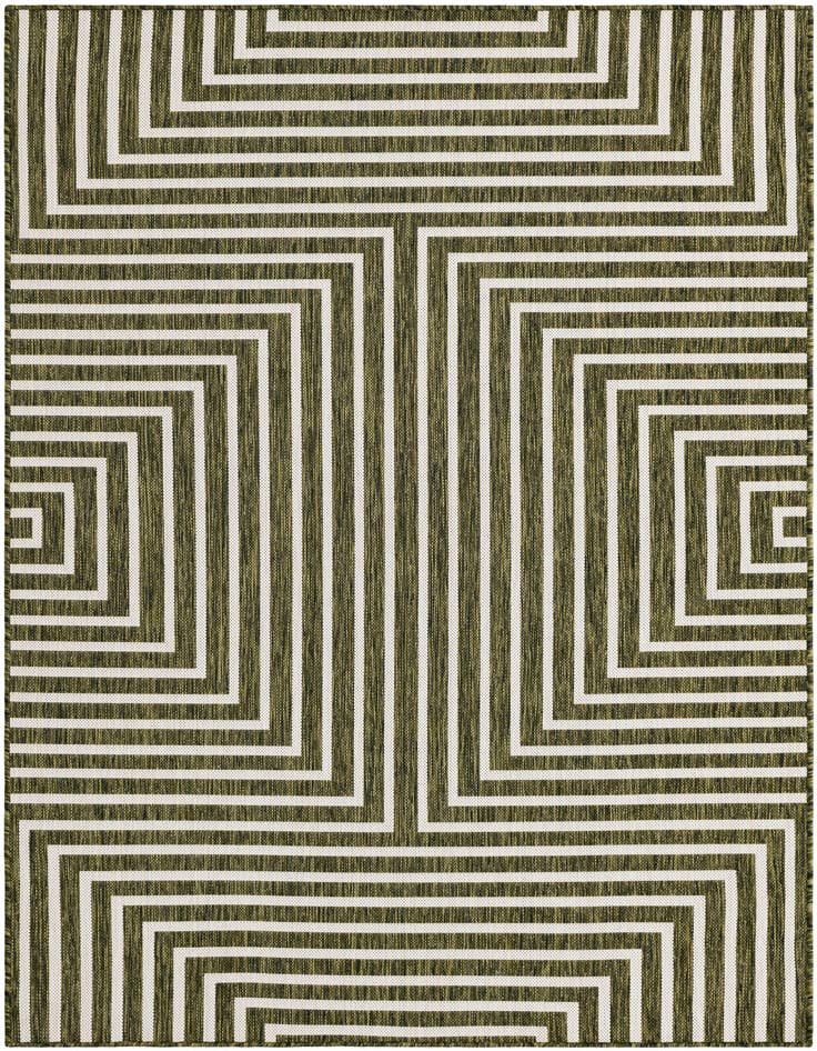 Detail image of 5' 3 x 7' Easy-Clean Modern Indoor / Outdoor Rug