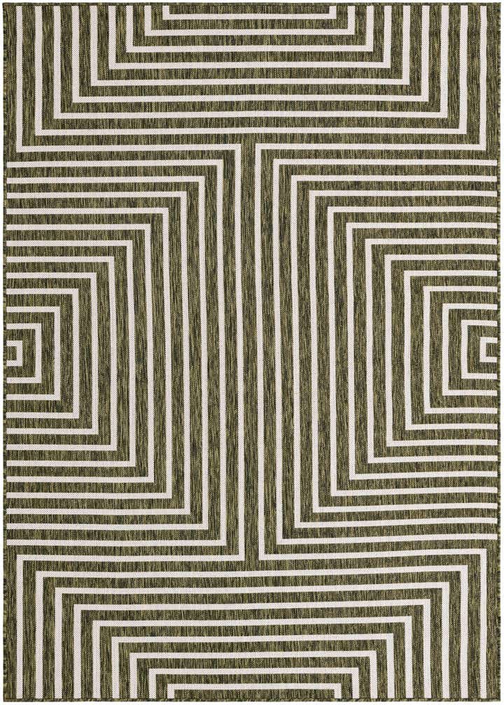 5' 3 x 8' Easy-Clean Modern Indoor / Outdoor Rug