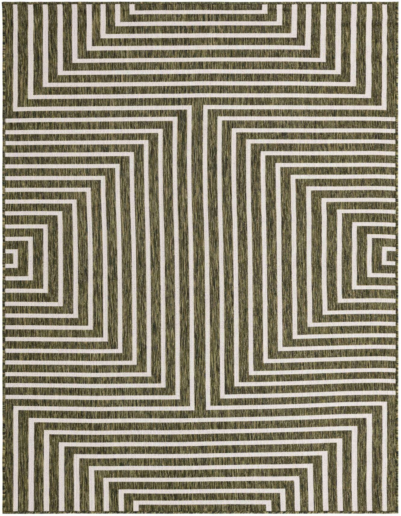 5' 3 x 8' Easy-Clean Modern Indoor / Outdoor Rug