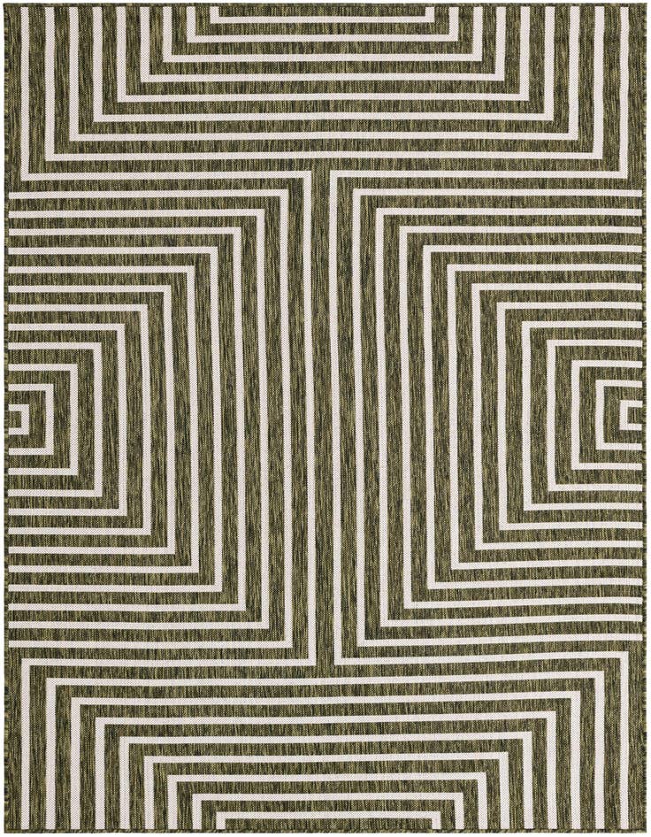Detail image of 5' 3 x 8' Easy-Clean Modern Indoor / Outdoor Rug