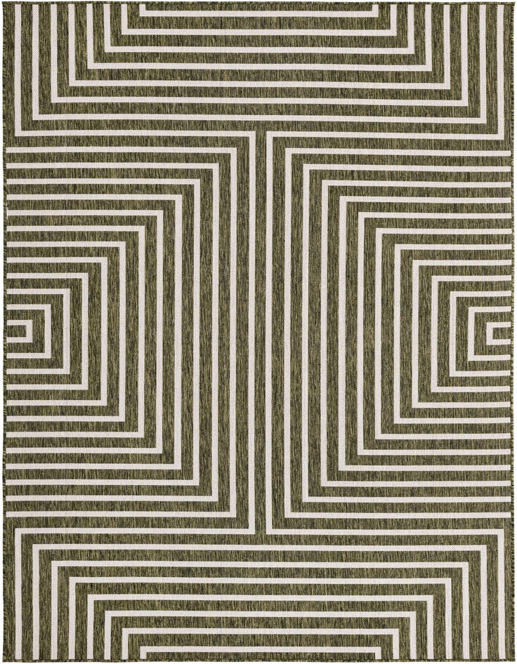 Detail image of 6' x 9' Easy-Clean Modern Indoor / Outdoor Rug