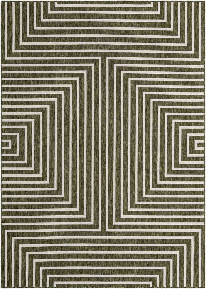 7' 10 x 10' Easy-Clean Modern Indoor / Outdoor Rug