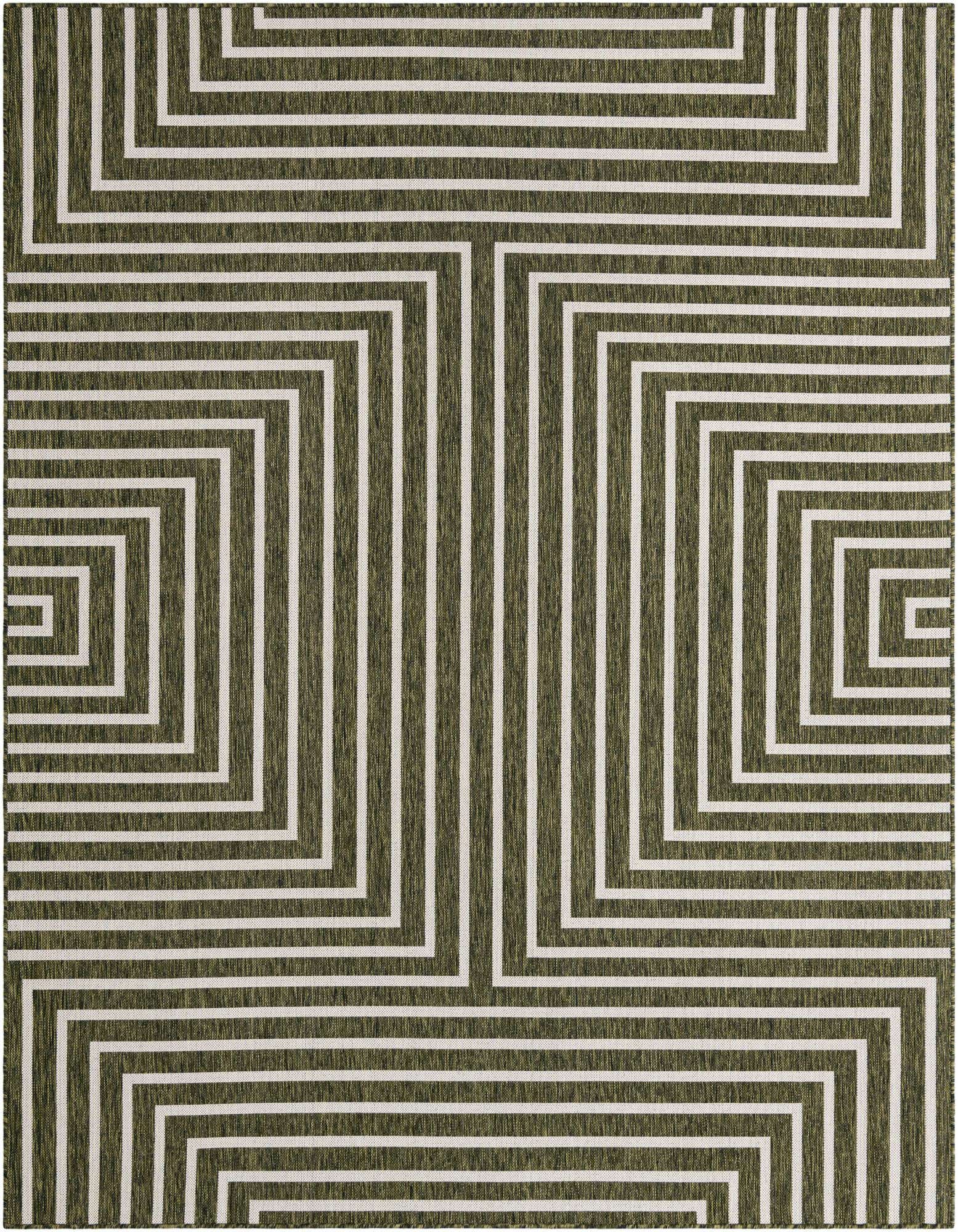 7' 10 x 10' Easy-Clean Modern Indoor / Outdoor Rug