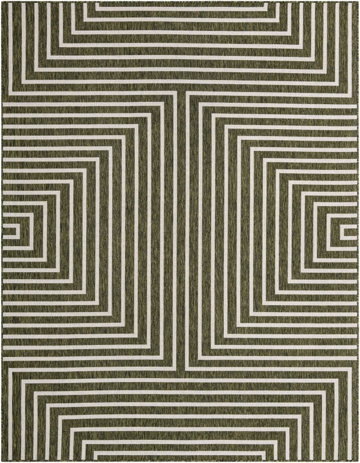 Detail image of 7' 10 x 10' Easy-Clean Modern Indoor / Outdoor Rug