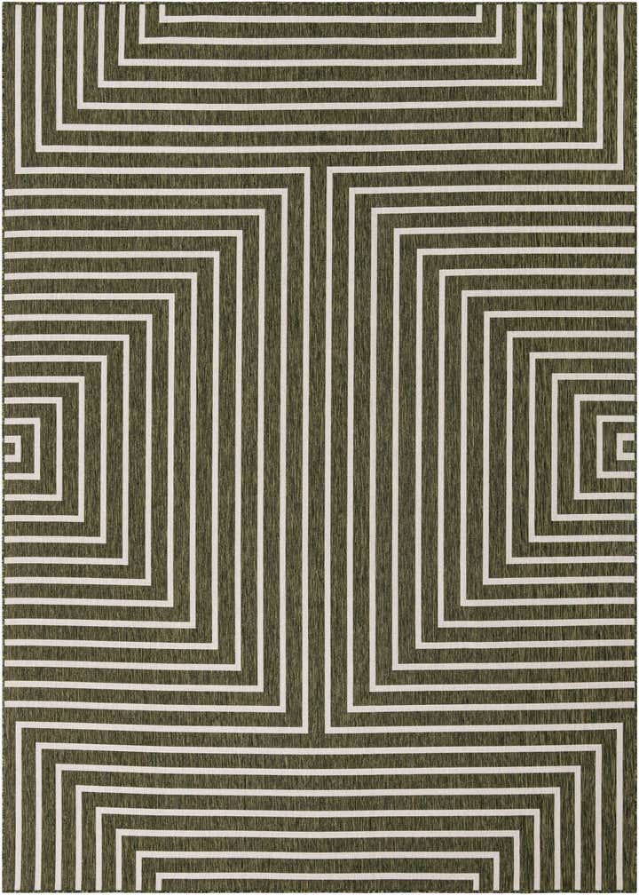9' x 12' Easy-Clean Modern Indoor / Outdoor Rug