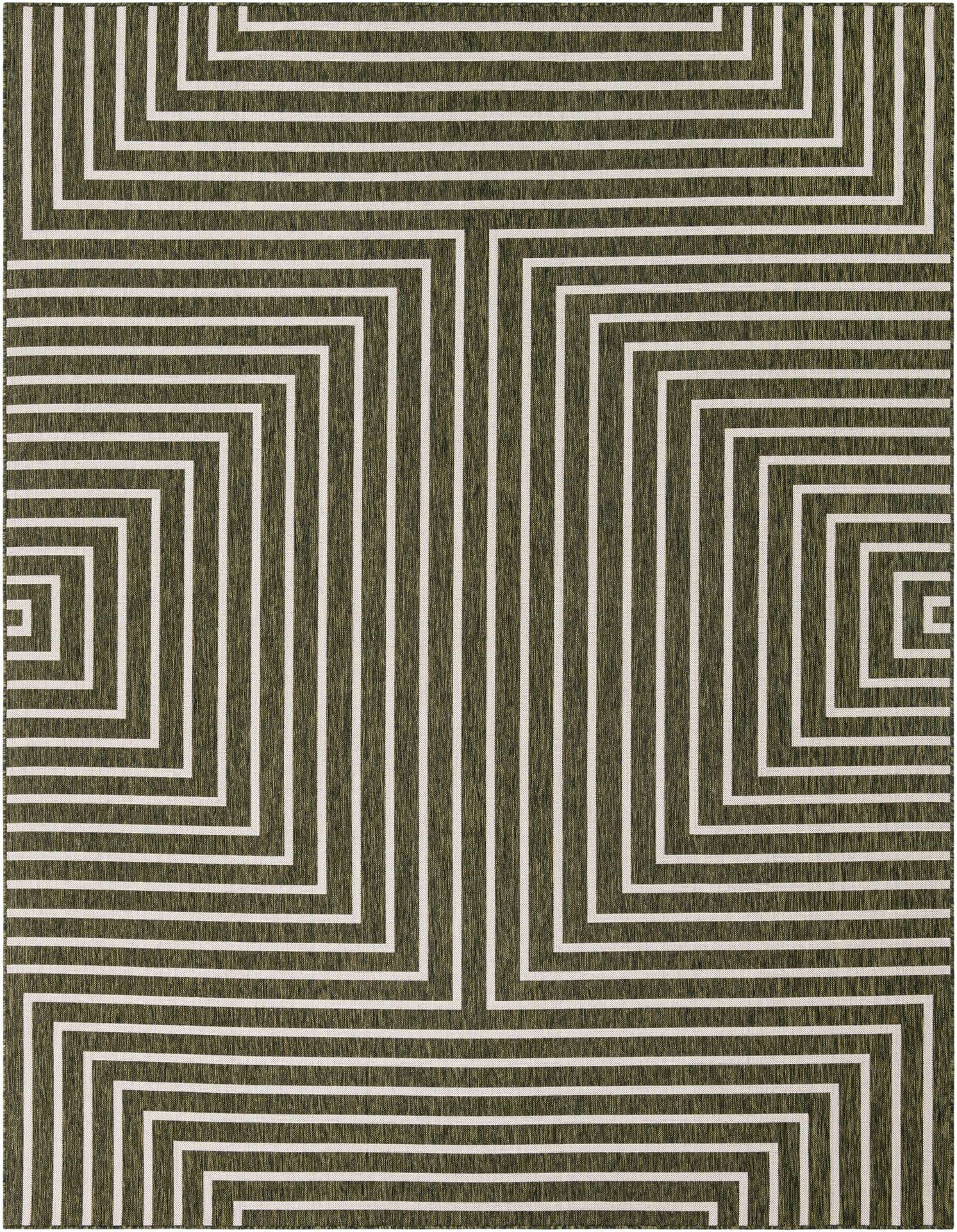 9' x 12' Easy-Clean Modern Indoor / Outdoor Rug