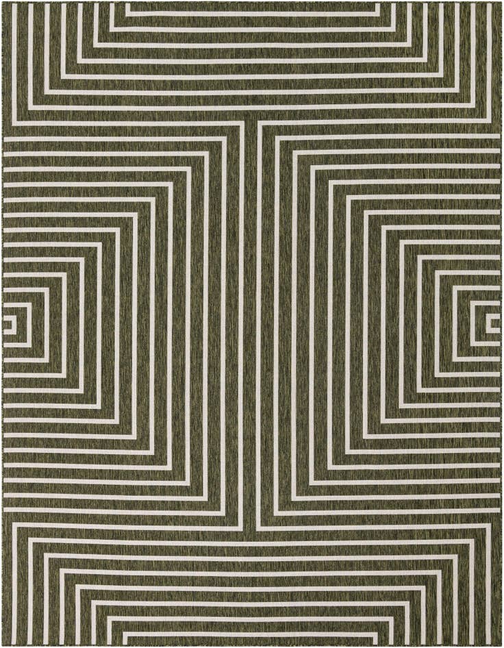 Detail image of 9' x 12' Easy-Clean Modern Indoor / Outdoor Rug