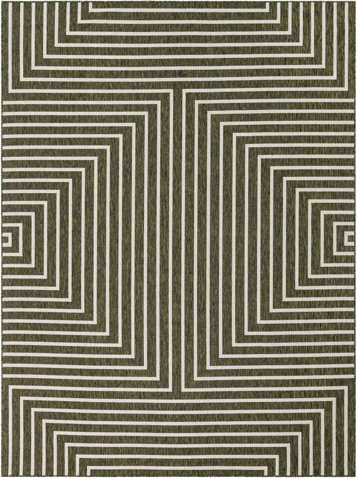 Detail image of 9' x 12' Easy-Clean Modern Indoor / Outdoor Rug