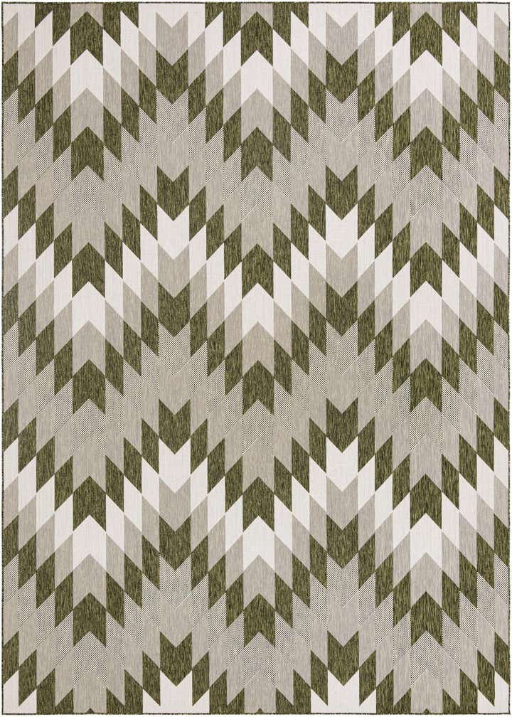 10' x 14' Easy-Clean Modern Indoor / Outdoor Rug