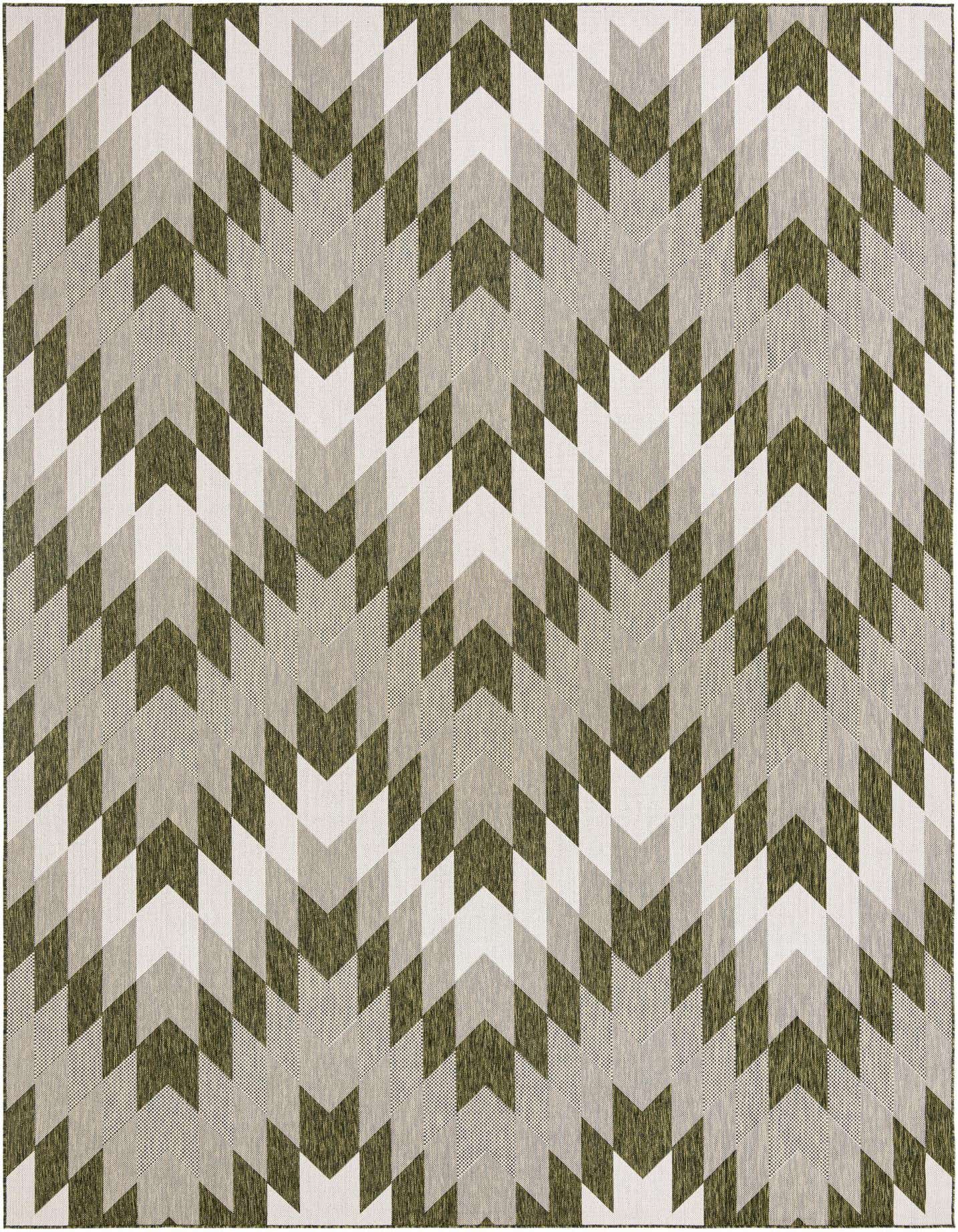 10' x 14' Easy-Clean Modern Indoor / Outdoor Rug