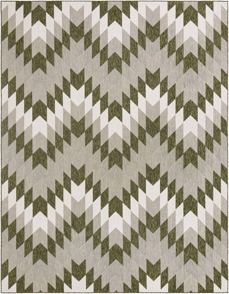 Detail image of 10' x 14' Easy-Clean Modern Indoor / Outdoor Rug