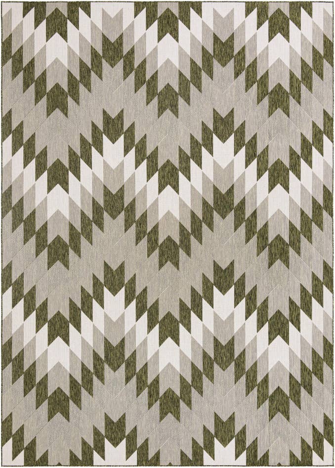 Detail image of 10' x 14' Easy-Clean Modern Indoor / Outdoor Rug