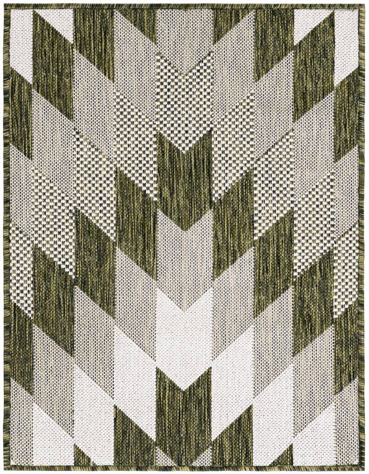 Detail image of 2' x 3' Easy-Clean Modern Indoor / Outdoor Rug