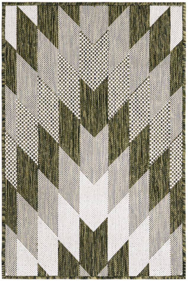 Detail image of 2' x 3' Easy-Clean Modern Indoor / Outdoor Rug