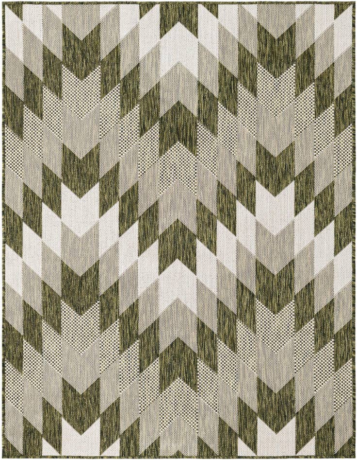 Detail image of 4' x 6' Easy-Clean Modern Indoor / Outdoor Rug