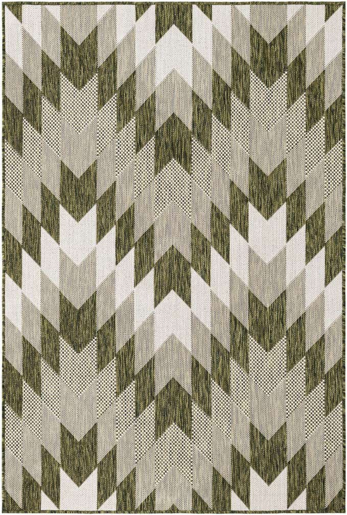 4' x 6' Easy-Clean Modern Indoor / Outdoor Rug