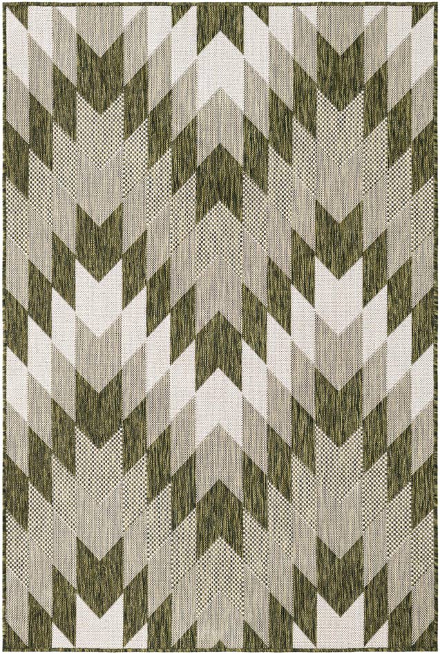Detail image of 4' x 6' Easy-Clean Modern Indoor / Outdoor Rug