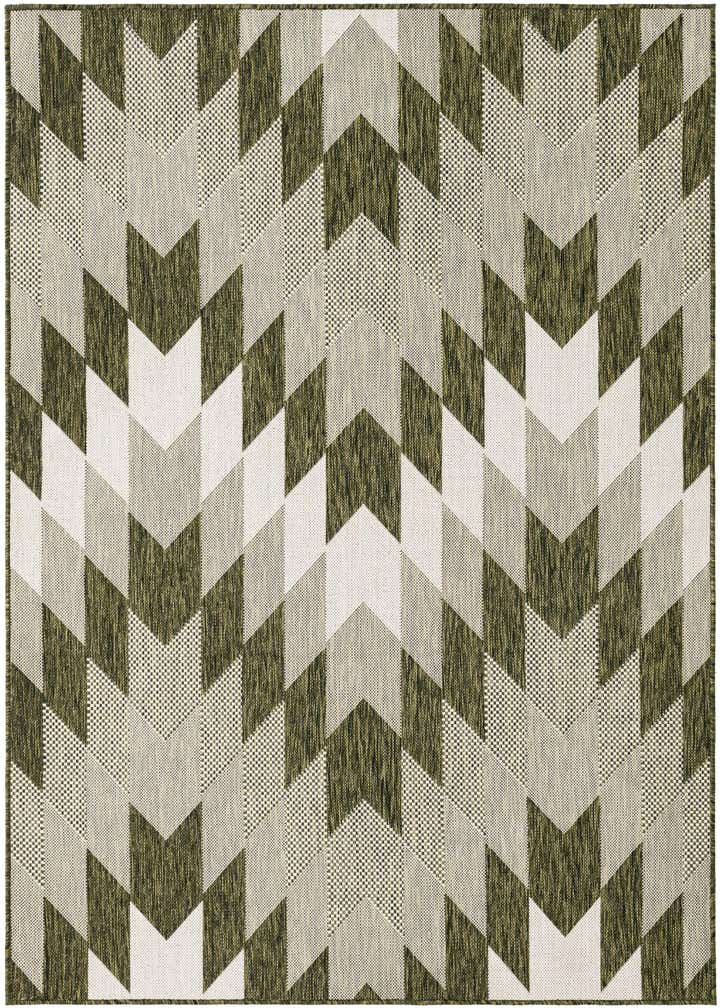 5' 3 x 7' Easy-Clean Modern Indoor / Outdoor Rug