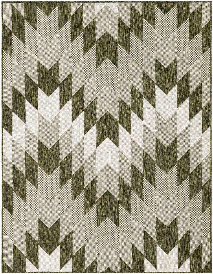 Detail image of 5' 3 x 7' Easy-Clean Modern Indoor / Outdoor Rug