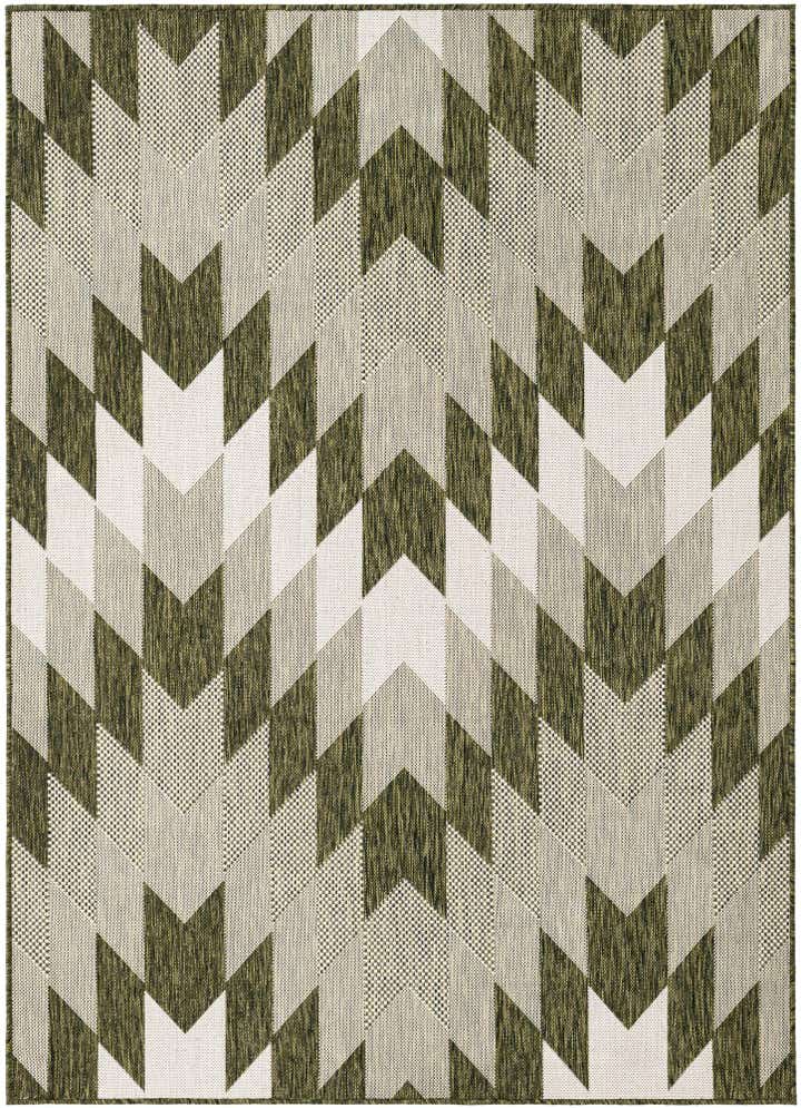 5' 3 x 7' Easy-Clean Modern Indoor / Outdoor Rug