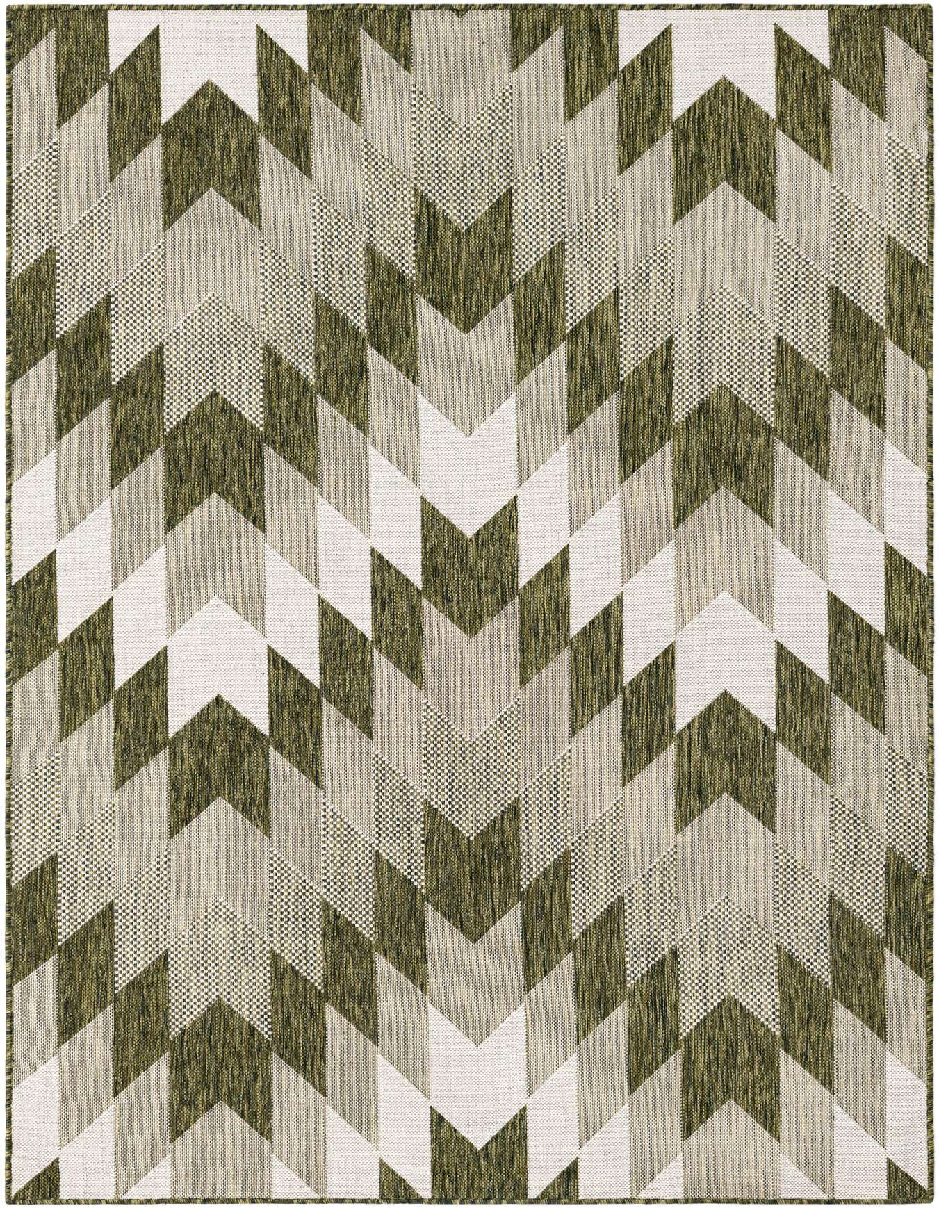5' 3 x 8' Easy-Clean Modern Indoor / Outdoor Rug