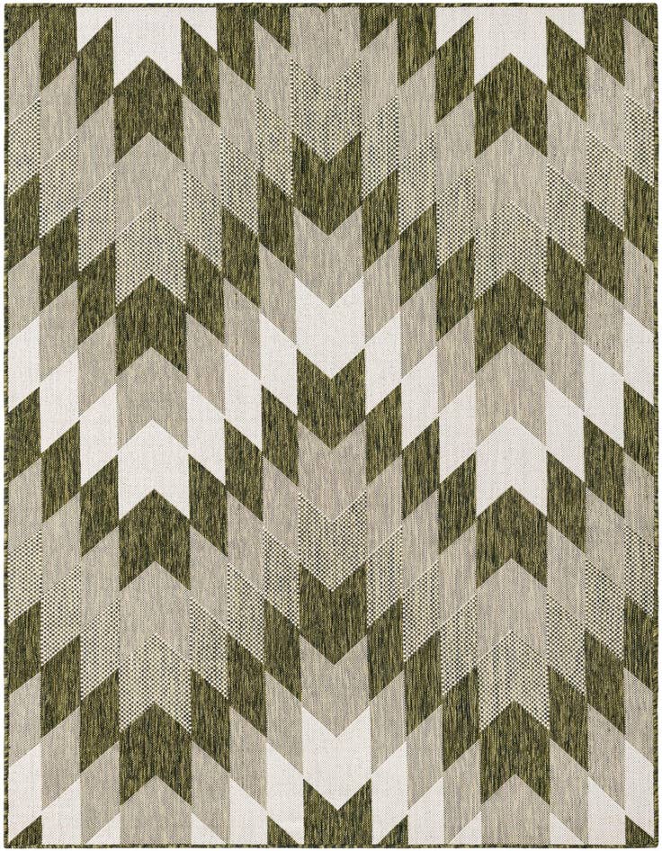 Detail image of 5' 3 x 8' Easy-Clean Modern Indoor / Outdoor Rug
