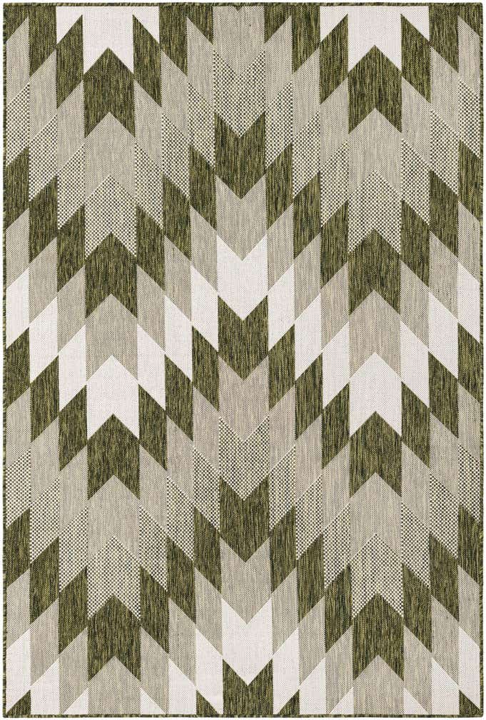 5' 3 x 8' Easy-Clean Modern Indoor / Outdoor Rug