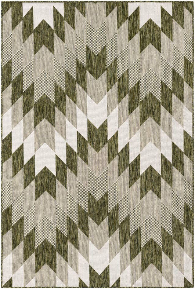 Detail image of 5' 3 x 8' Easy-Clean Modern Indoor / Outdoor Rug