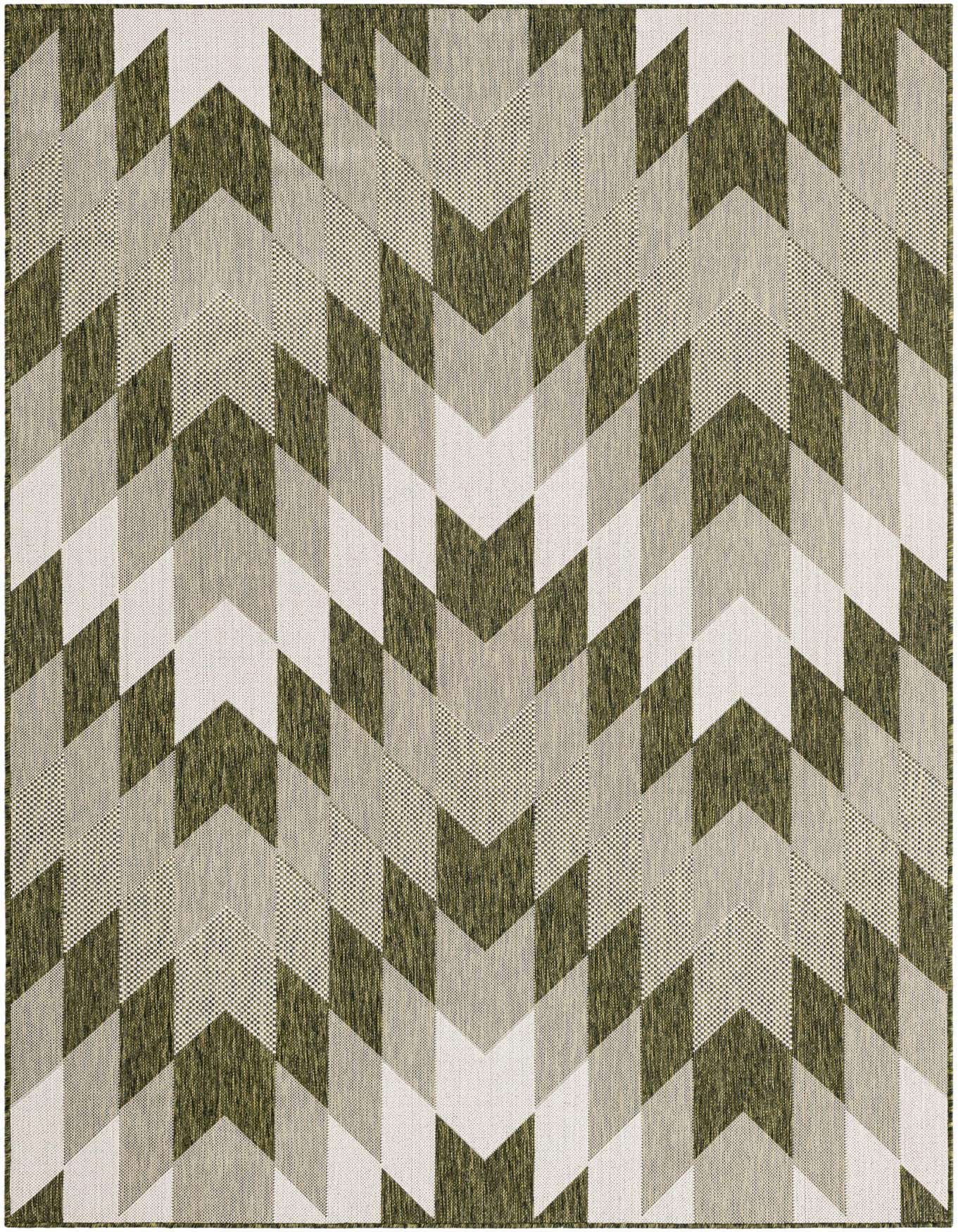 6' x 9' Easy-Clean Modern Indoor / Outdoor Rug