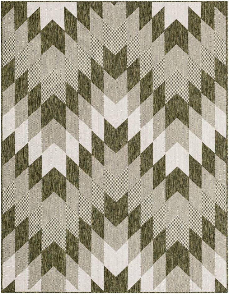Detail image of 6' x 9' Easy-Clean Modern Indoor / Outdoor Rug