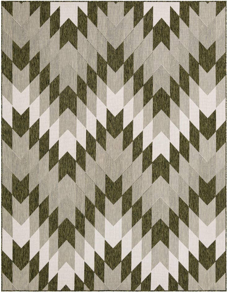 Detail image of 7' 10 x 10' Easy-Clean Modern Indoor / Outdoor Rug