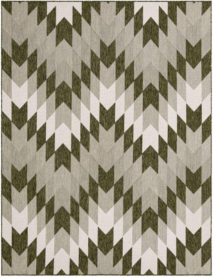 Detail image of 7' 10 x 10' Easy-Clean Modern Indoor / Outdoor Rug