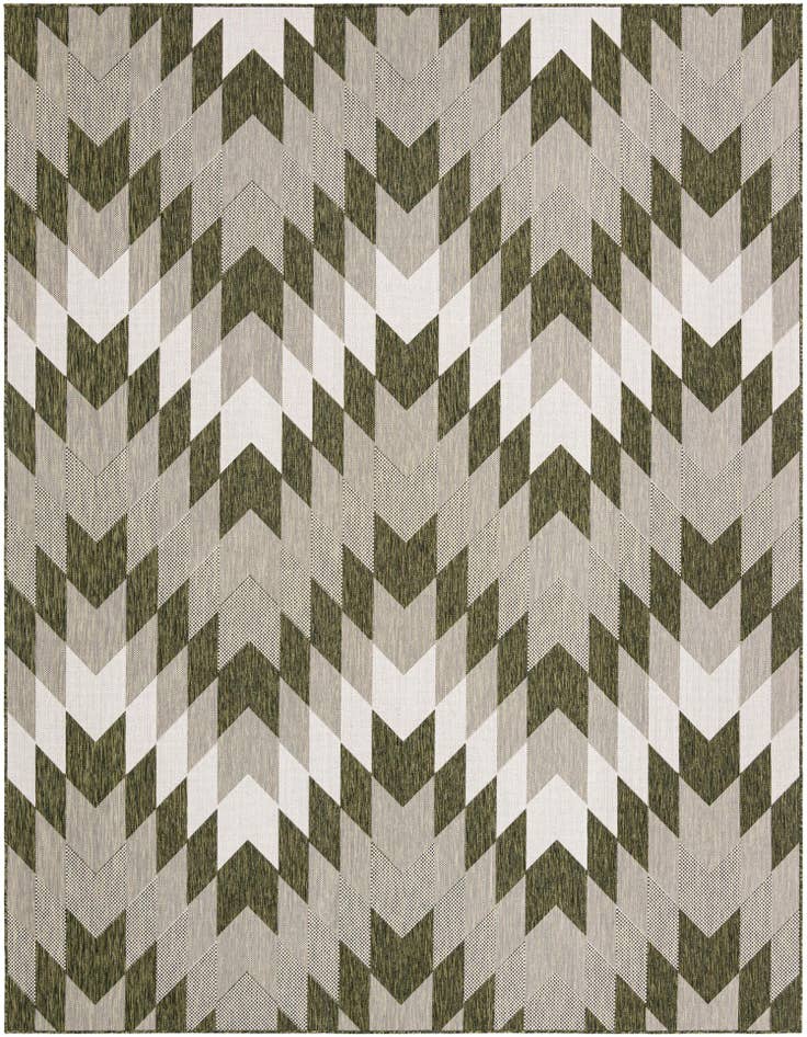 Detail image of 9' x 12' Easy-Clean Modern Indoor / Outdoor Rug