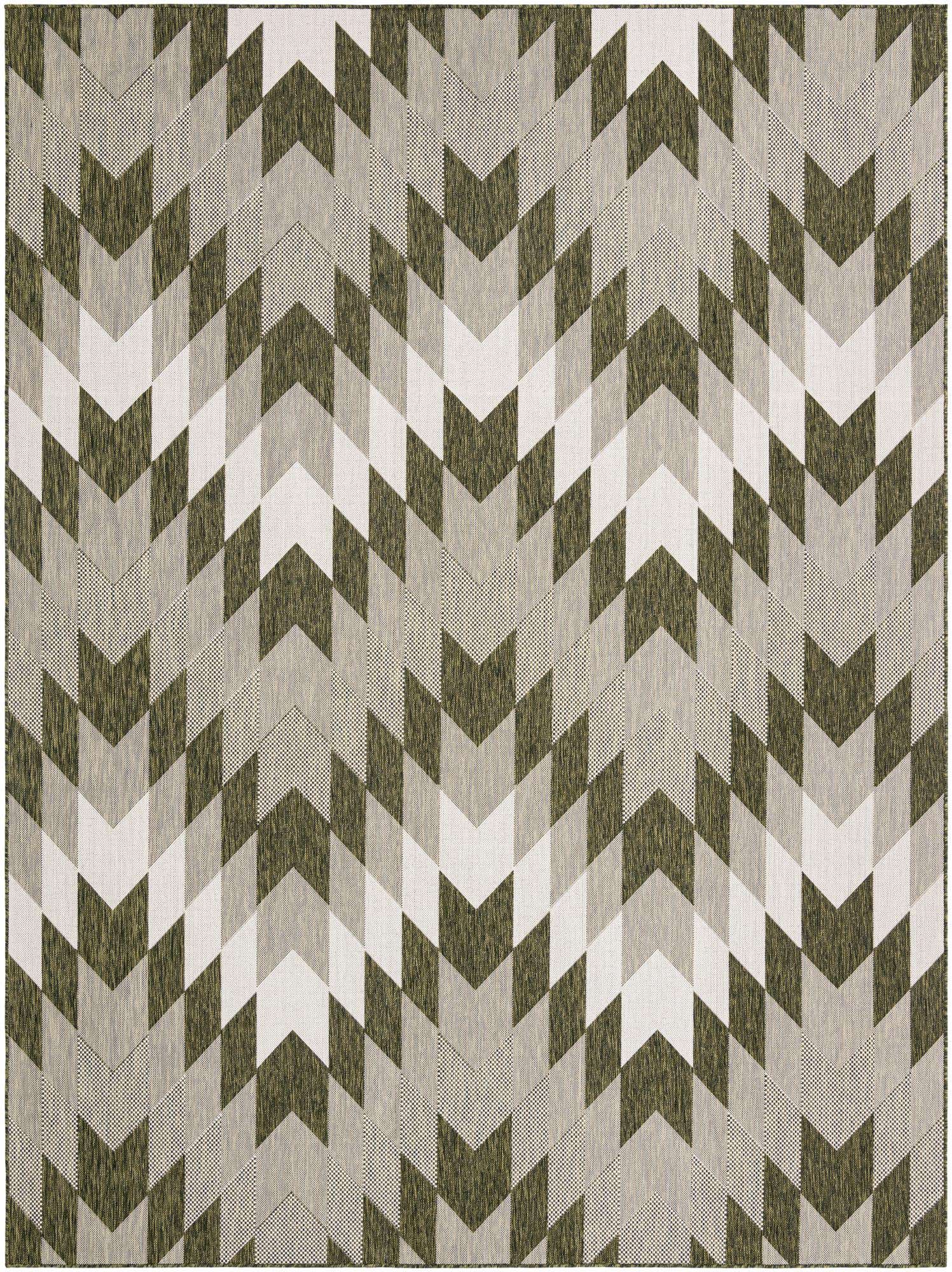 9' x 12' Easy-Clean Modern Indoor / Outdoor Rug