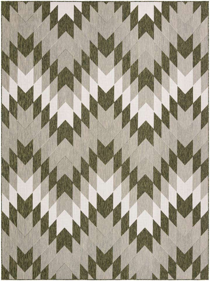 9' x 12' Easy-Clean Modern Indoor / Outdoor Rug