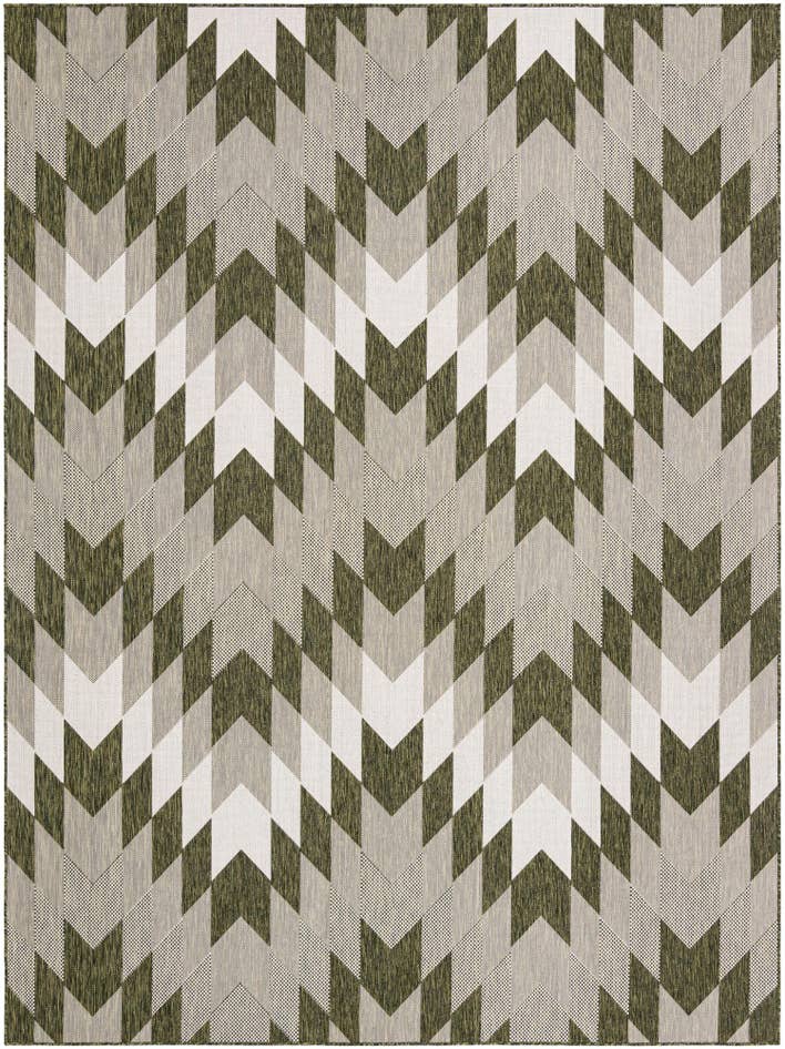 Detail image of 9' x 12' Easy-Clean Modern Indoor / Outdoor Rug